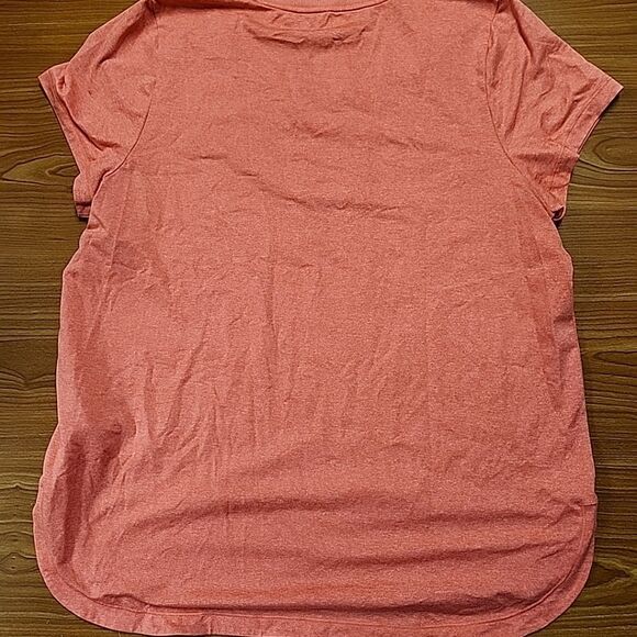 Athleta Shirt Crewneck Short Sleeve Coral Activewear XL - Picture 6 of 10